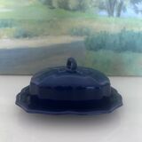 Blue Provençal butter dish