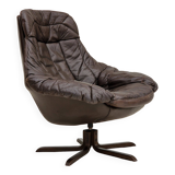 1970s, Vintage Danish leather armchair by H.W.Klein, original condition.