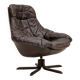 1970s, Vintage Danish leather armchair by H.W.Klein, original condition.