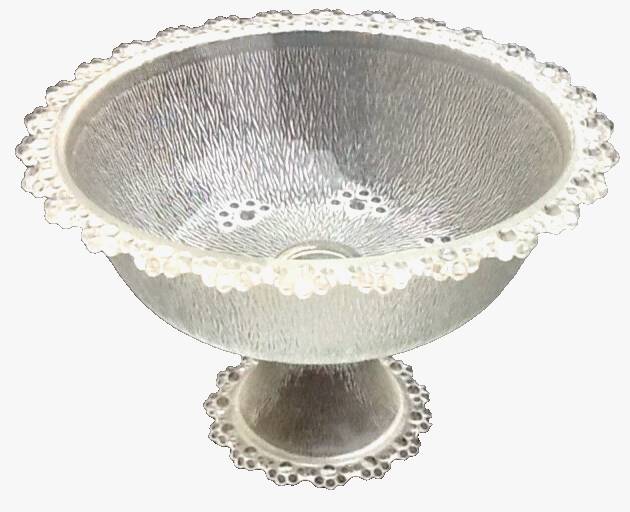 1960s Italian Design Masserini barocco Large fruit bowl on shower stand