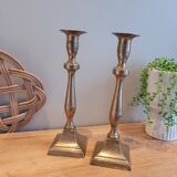 La Redoute x Selency pair of brass candle holders 30