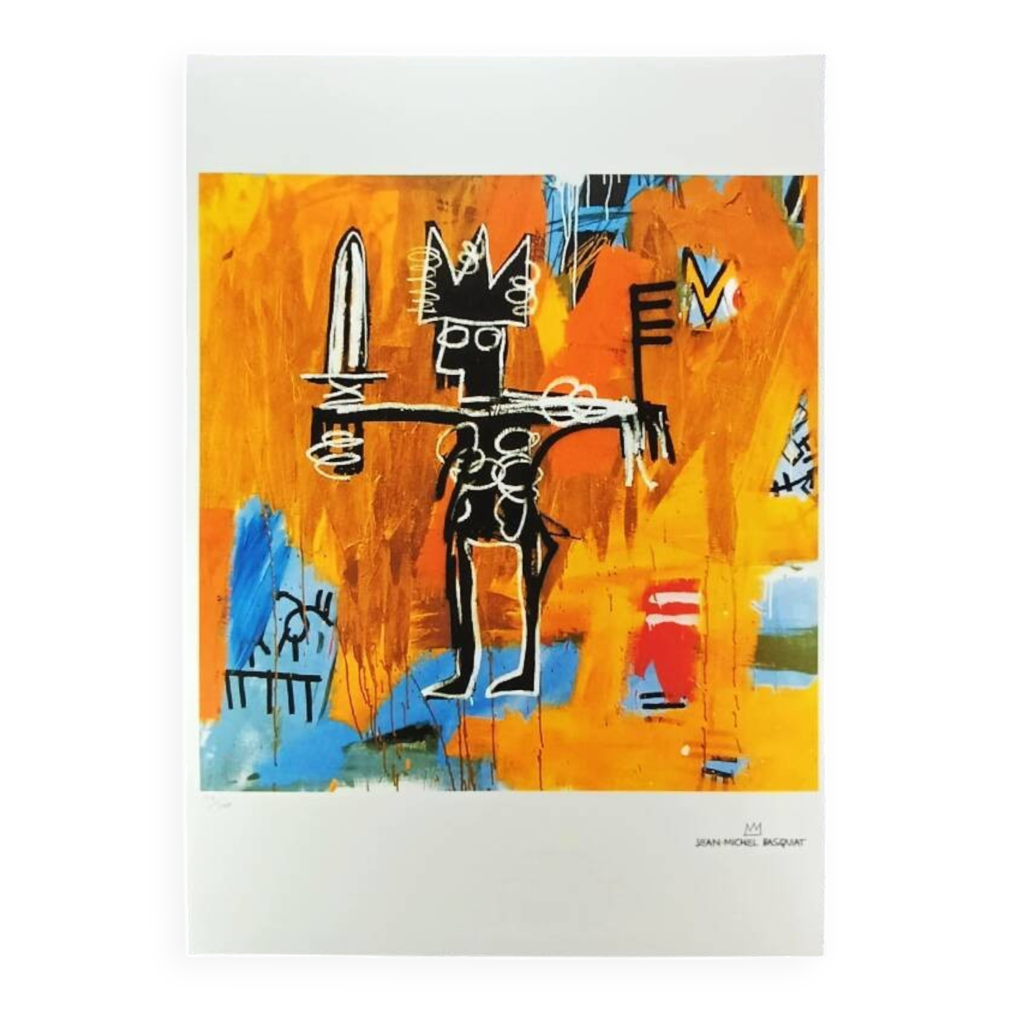1990s Jean-Michel Basquiat Limited Edition Lithograph. After