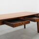 French Provincial Oak 19th century Farmhouse table with drawers, France