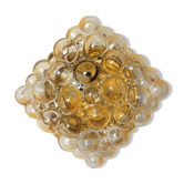 Glass wall lamp by Helena Tynell for Glashütte Limburg vintage design