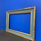 Cadre vintage bleu et or