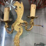 Paire d'applique murale en bronze