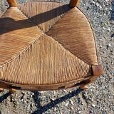 6 Old Straw Chairs in Fruit Tree