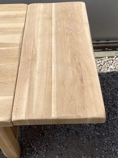 Stripped farmhouse table extensions up to 280 cm