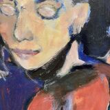 Peinture sur isorel signée René Leroy