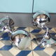 Pair of Lambert Rohrer eye-ball wall lamps