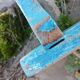 Old wooden stool / step stool