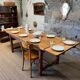 Solid oak farmhouse table