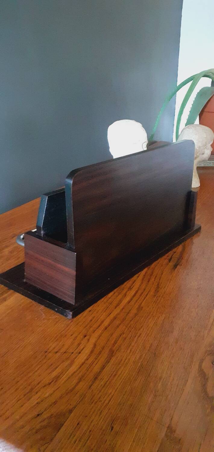 Art Deco Mail Rack 1930 Macassar ebony