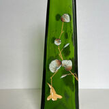 Art Nouveau vase in painted glass