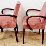 Two vintage bridge armchairs