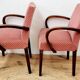 Two vintage bridge armchairs