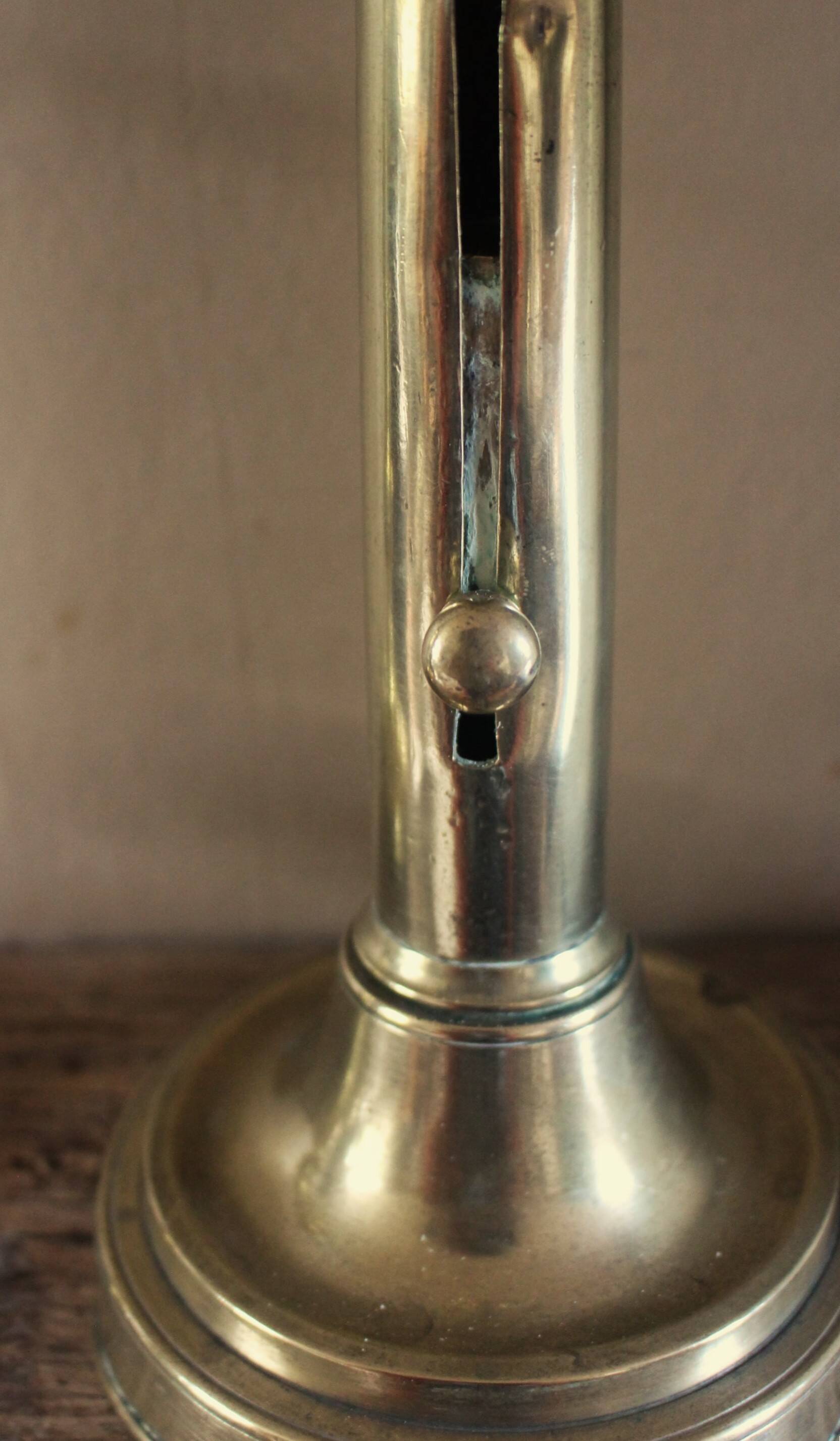 Brass candlestick push torch