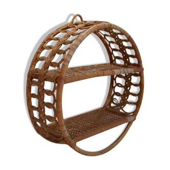 Rattan shelf