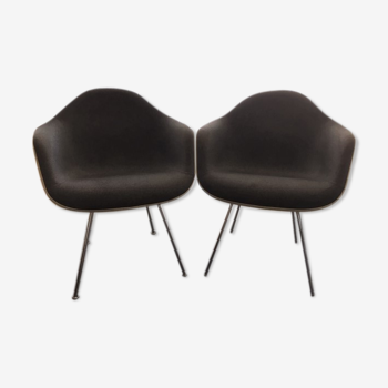 Pair dax armchairs Charles Eames for Herman Miller 1970