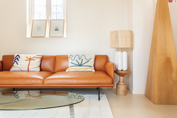 Lampe Charlotte Blanche Raphia - Cosin Paris