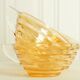 4 cups Art Deco style set in iridescent glass "Gondolo"