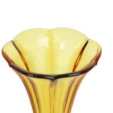 Petit Vase Luxval Ambre Américain 1935 VSL Art Déco