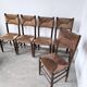 Série de 6 chaises paille et chêne beauche