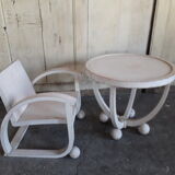 Chair and table for child art deco