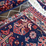 Tapis Vintage Indien Tabriz Fait Main en Laine – Années 1970 – 65 x 168 cm