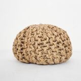 Pouf vintage en corde
