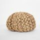 Vintage ottoman made of rope