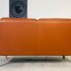 Sofa in cognac leather 1960