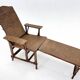 Art Deco French Bamboo & Wicker Chaise Lounge