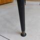 Japanese patterned coffee table, tapered legs and brass, vintage.