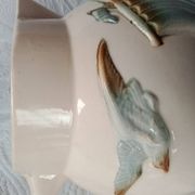 Pitcher jug - Digoin Sarreguemines - Sailboat on the waves and seagull