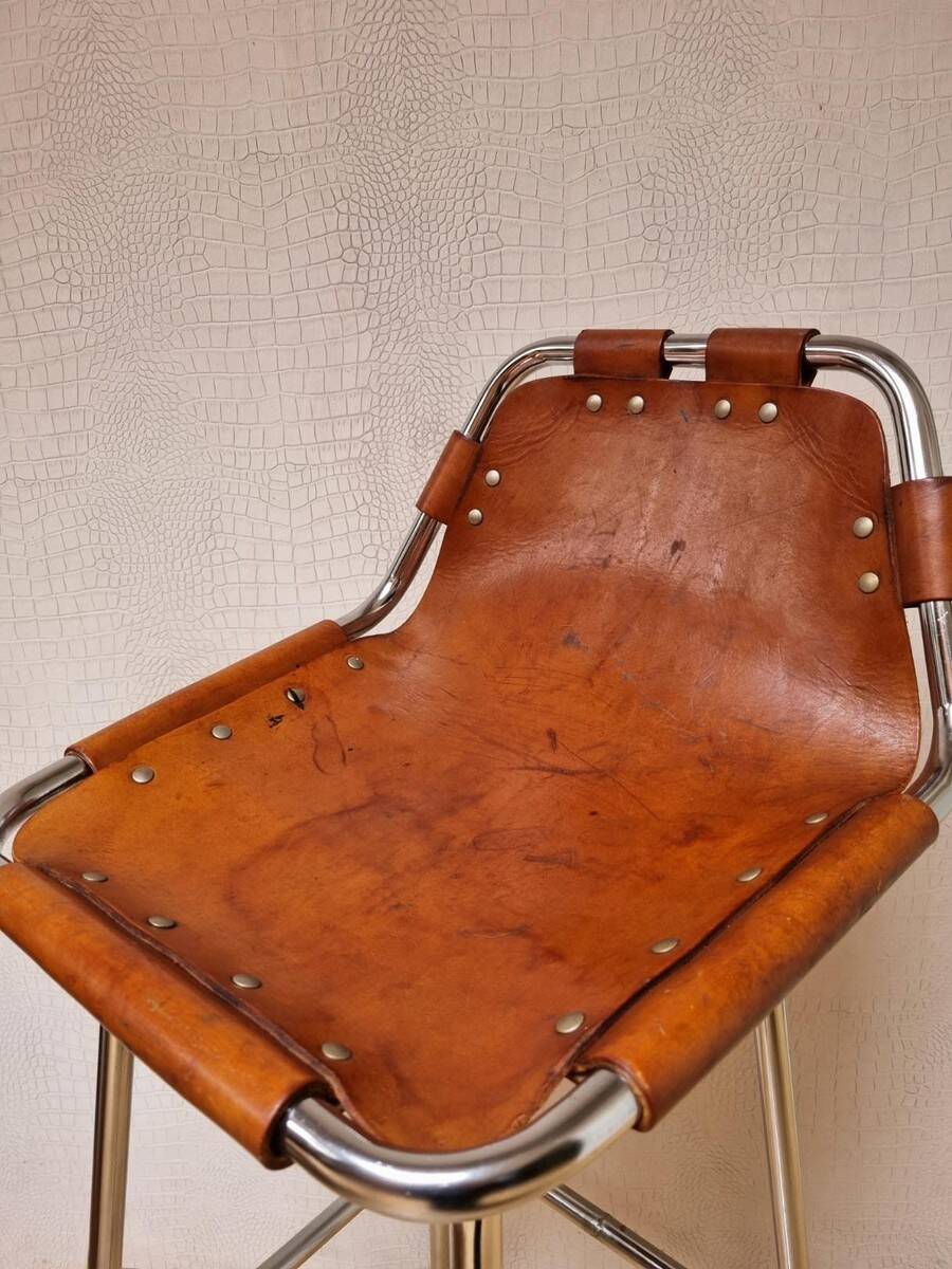 Charlotte Perriand "Les Arcs" bar stool, 1960s
