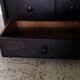 Authentic workshop furniture / Vintage watchmaker's layette in black wood