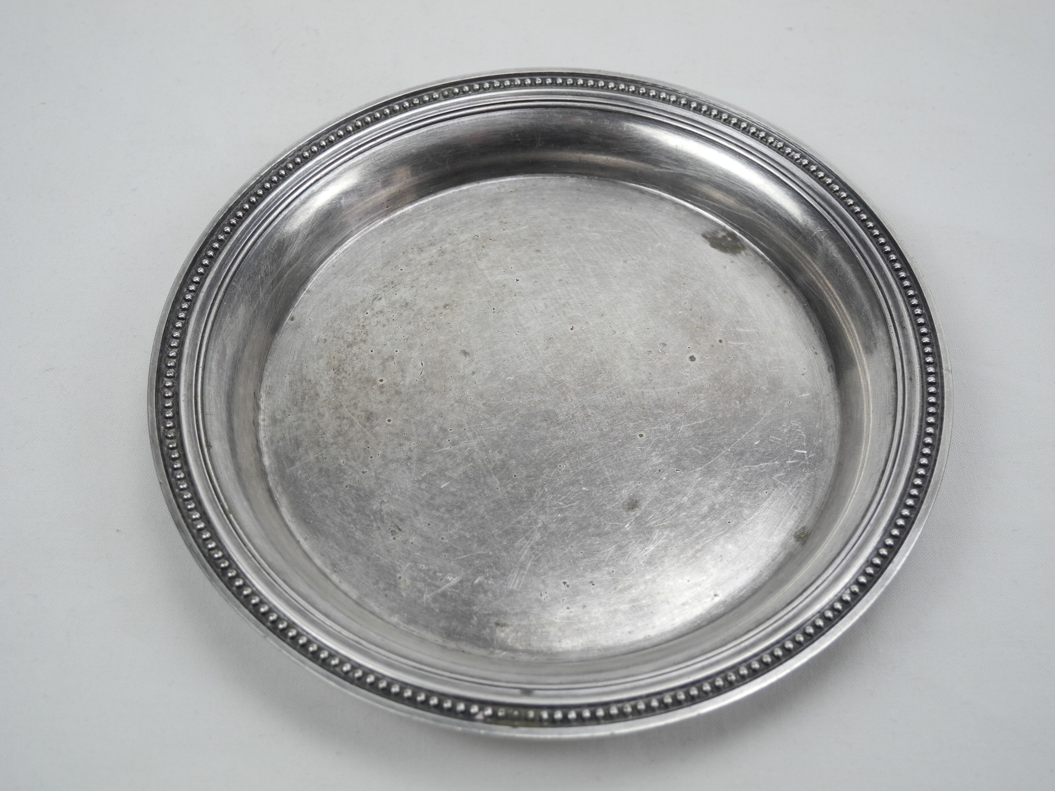 under bottle Christofle french silver metal bottle coaster