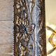 Miroir “Clotilde” – décor floral doré