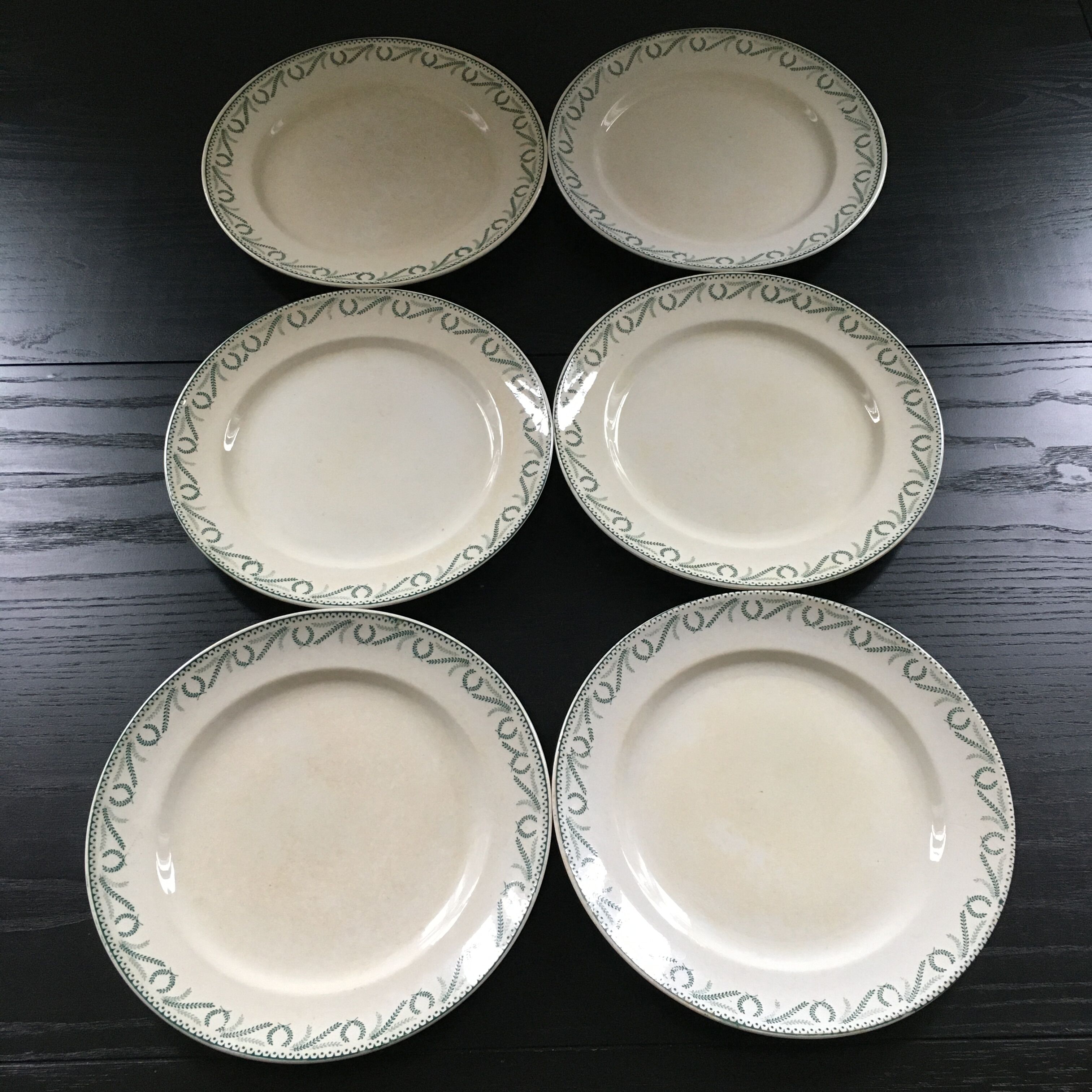 6 Boch Crown Collection plates