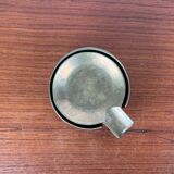 Stackable Austrian brass ashtrays in mid-century style, 1960, set of 5.