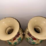 Pair of large Japanese Satsuma vases 62cm