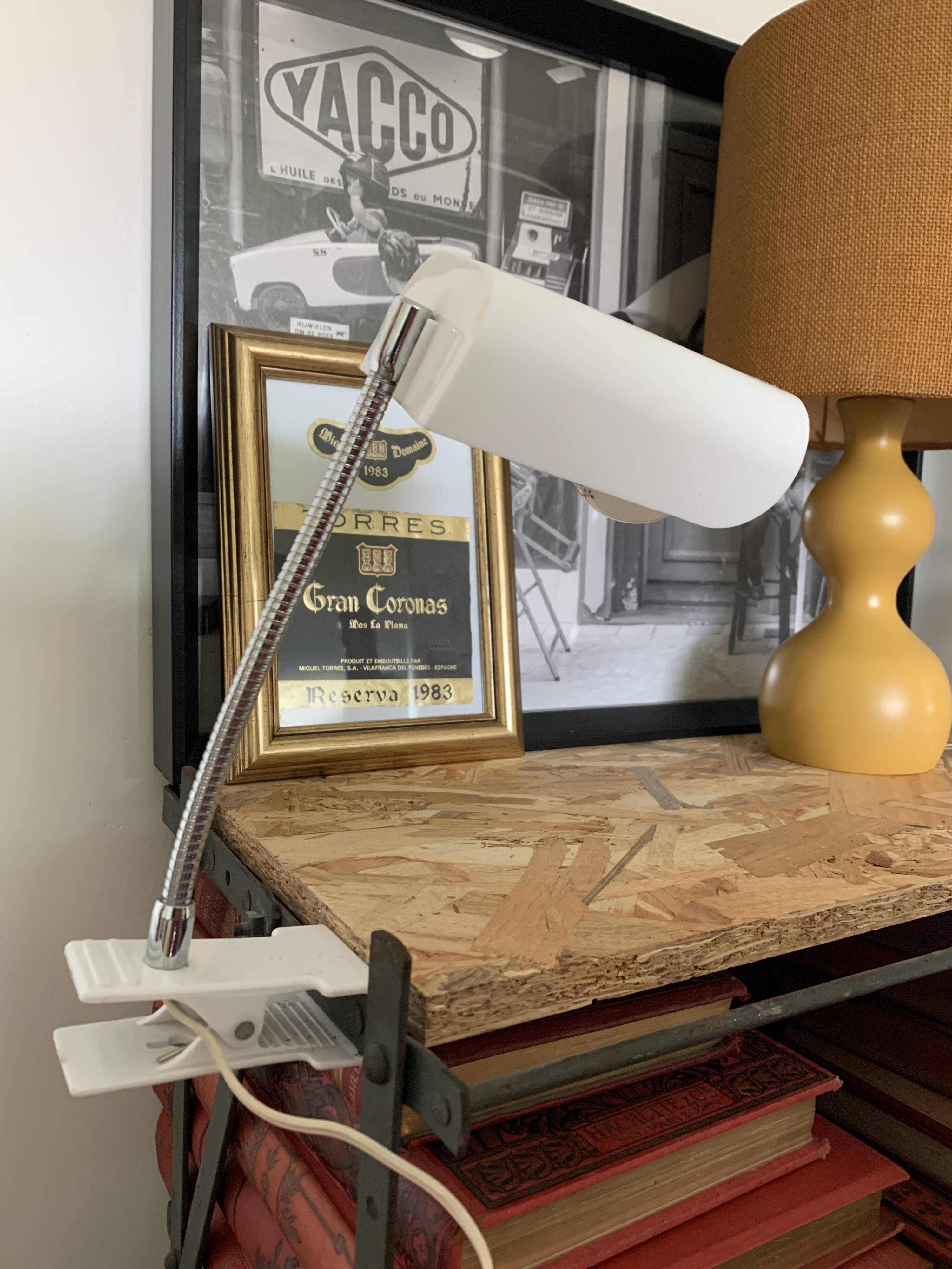 Vintage clip lamp 1970