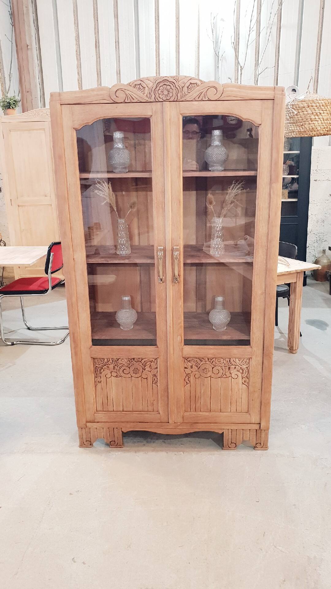 Old art-deco display case