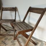 Vintage folding chairs