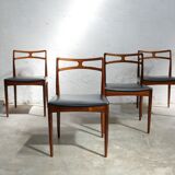 Series of 4 vintage Scandinavian rosewood chairs by Johannes Andersen for Chr. Linneberg