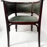 Art deco armchair in courbet wood "maison thonet" 20th century