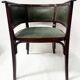Art deco armchair in courbet wood "maison thonet" 20th century