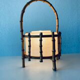 Bamboo and glass lamp