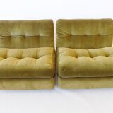 C&B Italia Amanta set of 2 lounge chairs by Mario Bellini 70s